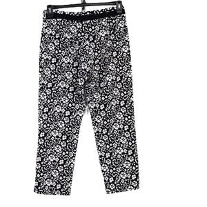 Orcar De La Renta slack black and white pants size 6